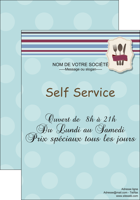 realiser affiche restaurant restaurant restauration restaurateur MIDLU20253