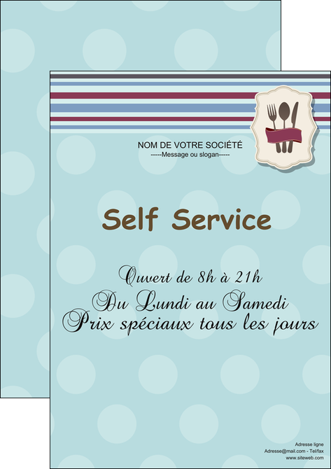 faire modele a imprimer affiche restaurant restaurant restauration restaurateur MIDLU20255