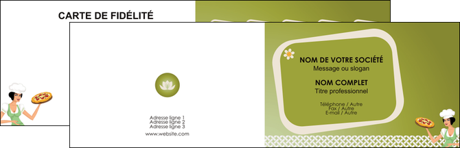 creation graphique en ligne carte de visite pizzeria et restaurant italien pizza plateau plateau de pizza MFLUOO20265