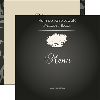 personnaliser maquette flyers restaurant restaurant restauration restaurateur MIDLU20317