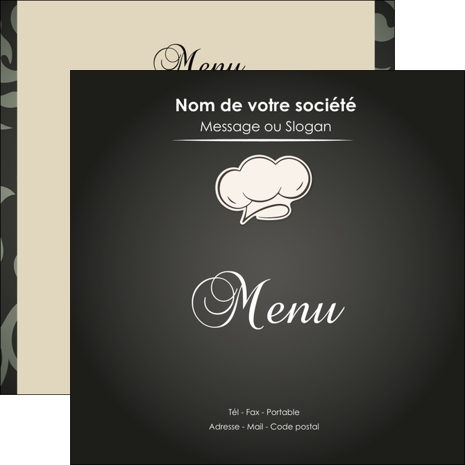 realiser flyers restaurant restaurant restauration restaurateur MIDLU20321