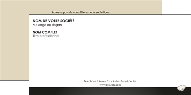 creation graphique en ligne enveloppe restaurant restaurant restauration restaurateur MIDLU20325