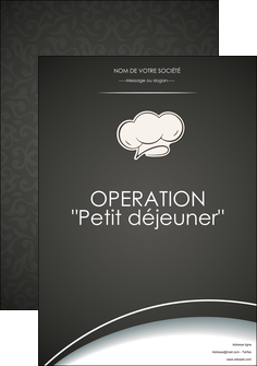 modele en ligne affiche restaurant restaurant restauration restaurateur MIDLU20329