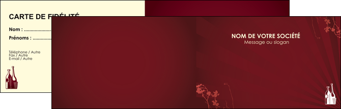 creer modele en ligne carte de visite vin commerce et producteur vin bouteille de vin verres de vin MIDBE20365