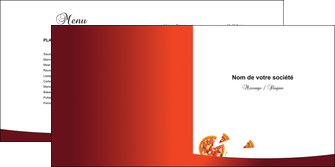 faire depliant 2 volets  4 pages  pizzeria et restaurant italien pizza pizzeria service pizza MLGI20393
