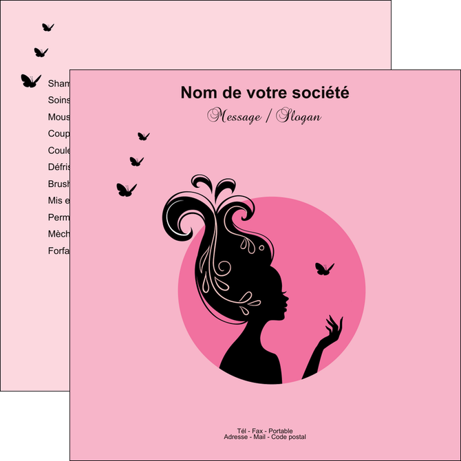 exemple flyers cosmetique coiffure coiffeur coiffeuse MIDBE21161