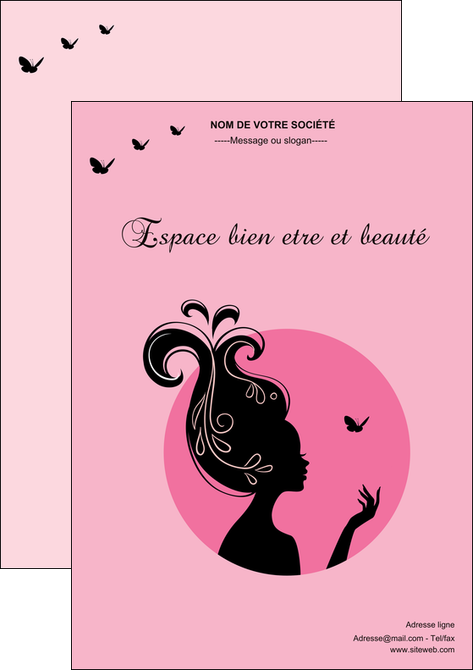 exemple flyers cosmetique coiffure coiffeur coiffeuse MIDBE21163