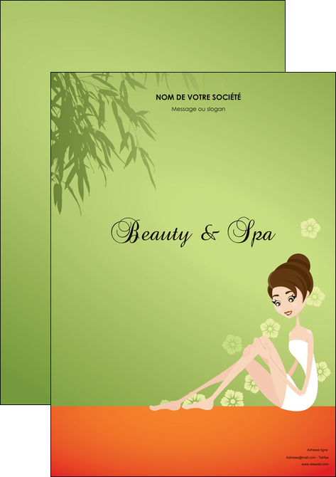 exemple affiche centre esthetique  beaute soins centre de beaute MFLUOO22067