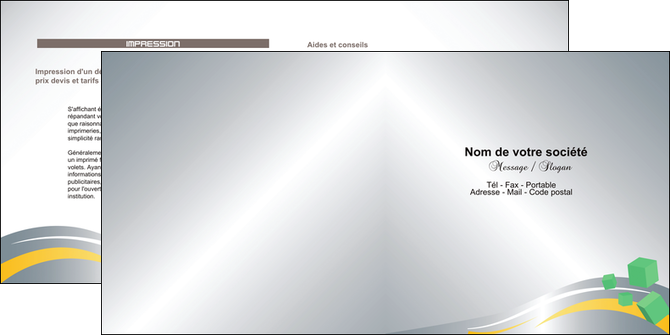 realiser depliant 2 volets  4 pages  btp abstrait design contexture MFLUOO22089