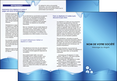 faire depliant 3 volets  6 pages  agence immobiliere abstrait design texture MIF22095