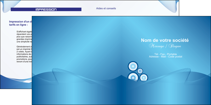 maquette en ligne a personnaliser depliant 2 volets  4 pages  agence immobiliere abstrait design texture MFLUOO22115