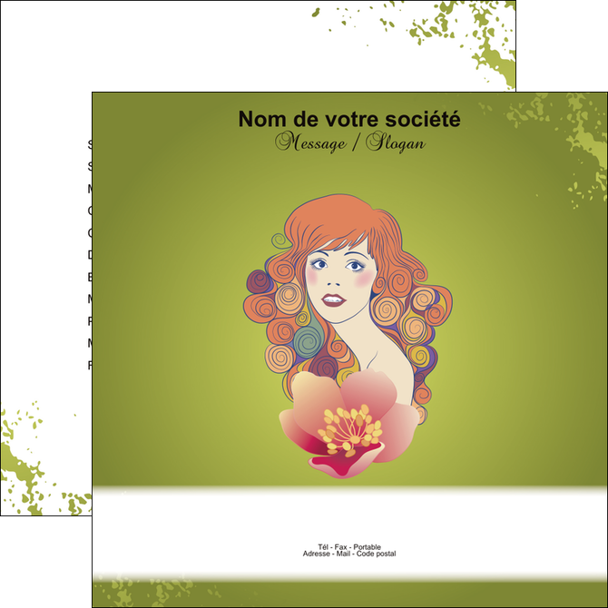 faire modele a imprimer flyers centre esthetique  beaute coiffure soin MFLUOO22411