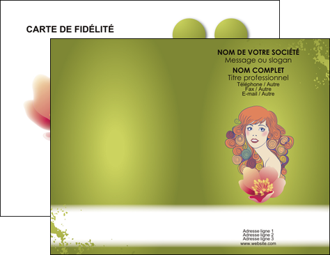 maquette en ligne a personnaliser carte de visite centre esthetique  beaute coiffure soin MFLUOO22417