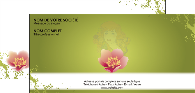 modele carte de correspondance centre esthetique  beaute coiffure soin MFLUOO22419