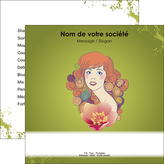 maquette en ligne a personnaliser flyers centre esthetique  beaute coiffure soin MFLUOO22421