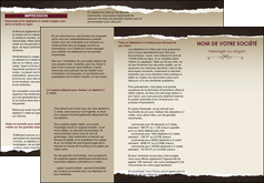 personnaliser modele de depliant 3 volets  6 pages  texture contexture structure MIF22787