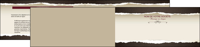imprimerie depliant 2 volets  4 pages  texture contexture structure MIDBE22803