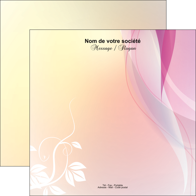 impression flyers fleuriste et jardinage fleurs fleuriste jardin MIS22827
