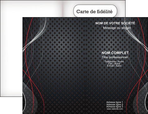 creer modele en ligne carte de visite contexture abstrait acier MFLUOO23135