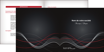 faire depliant 2 volets  4 pages  contexture abstrait acier MFLUOO23137