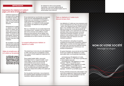 realiser depliant 3 volets  6 pages  contexture abstrait acier MFLUOO23141