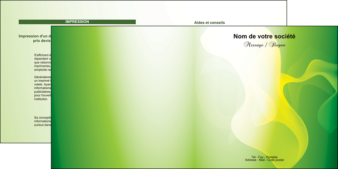 realiser depliant 2 volets  4 pages  texture contexture structure MIDLU23207