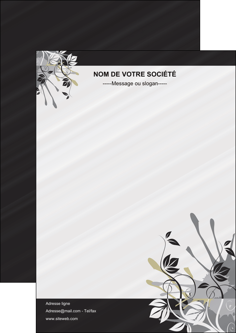 personnaliser maquette flyers fleuriste et jardinage fleurs fleuriste jardin MFLUOO23437