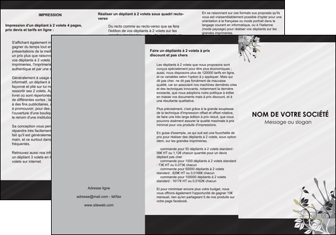 realiser depliant 3 volets  6 pages  fleuriste et jardinage fleurs fleuriste jardin MFLUOO23439