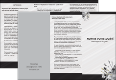 realiser depliant 3 volets  6 pages  fleuriste et jardinage fleurs fleuriste jardin MIF23439