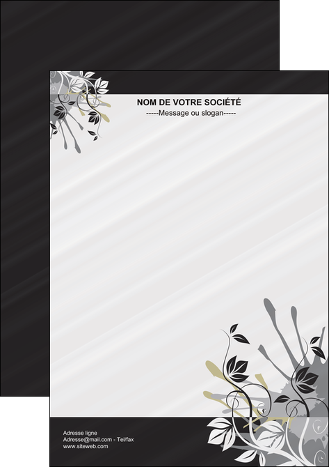 exemple flyers fleuriste et jardinage fleurs fleuriste jardin MFLUOO23451