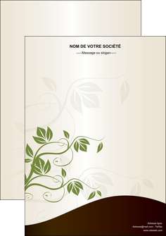 exemple affiche fleuriste et jardinage feuilles feuilles vertes nature MIDLU23615