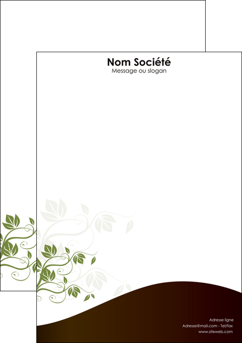 realiser tete de lettre fleuriste et jardinage feuilles feuilles vertes nature MFLUOO23619