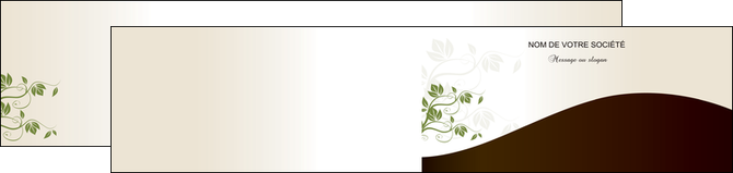 modele depliant 2 volets  4 pages  fleuriste et jardinage feuilles feuilles vertes nature MFLUOO23627