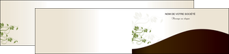modele depliant 2 volets  4 pages  fleuriste et jardinage feuilles feuilles vertes nature MIDLU23627
