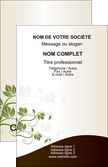 exemple carte de visite fleuriste et jardinage feuilles feuilles vertes nature MLGI23631
