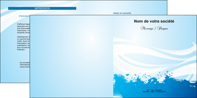 exemple depliant 2 volets  4 pages  texture contexture structure MLIG23659