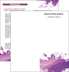 faire modele a imprimer depliant 2 volets  4 pages  peinture texture contexture structure MFLUOO23749