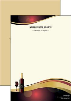 personnaliser modele de affiche vin commerce et producteur vin vignoble bouteille de vin MIDBE24291