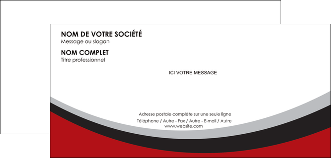 imprimerie carte de correspondance structure contexture design simple MFLUOO24571
