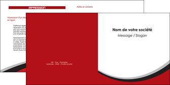 faire depliant 2 volets  4 pages  structure contexture design simple MFLUOO24573