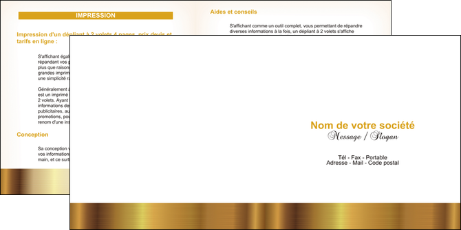 cree depliant 2 volets  4 pages  texture structure contexture MIFCH24747