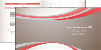realiser depliant 2 volets  4 pages  structure contexture design simple MLGI24833