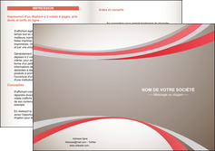 personnaliser maquette depliant 2 volets  4 pages  structure contexture design simple MLGI24847