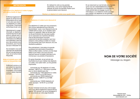 cree depliant 3 volets  6 pages  structure contexture design simple MLIP24863