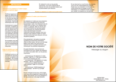 cree depliant 3 volets  6 pages  structure contexture design simple MLIP24863