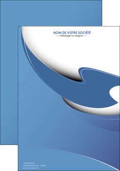 modele en ligne affiche ure en  bleu pastel courbes fluides MLIGCH25289
