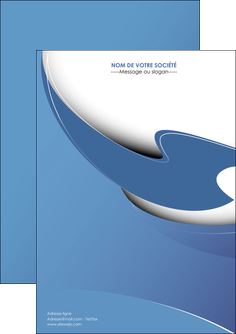 faire flyers ure en  bleu pastel courbes fluides MLIGCH25293