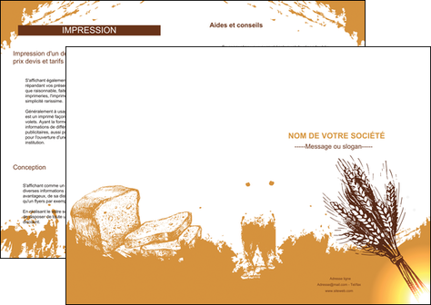 creation graphique en ligne depliant 2 volets  4 pages  boulangerie boulangerie boulange boulanger MLIG25319