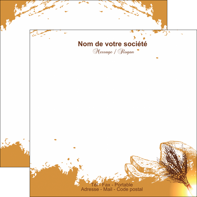 creer modele en ligne flyers boulangerie boulangerie boulange boulanger MIFCH25321