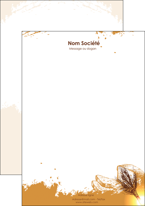 creation graphique en ligne tete de lettre boulangerie boulangerie boulange boulanger MIFCH25323